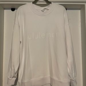 Lululemon White Crew Neck